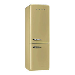 Smeg FAB32RNC Freestanding Fridge Freezer, A++ Energy Rating, Right-Hand Hinge, 60cm Wide, Cream